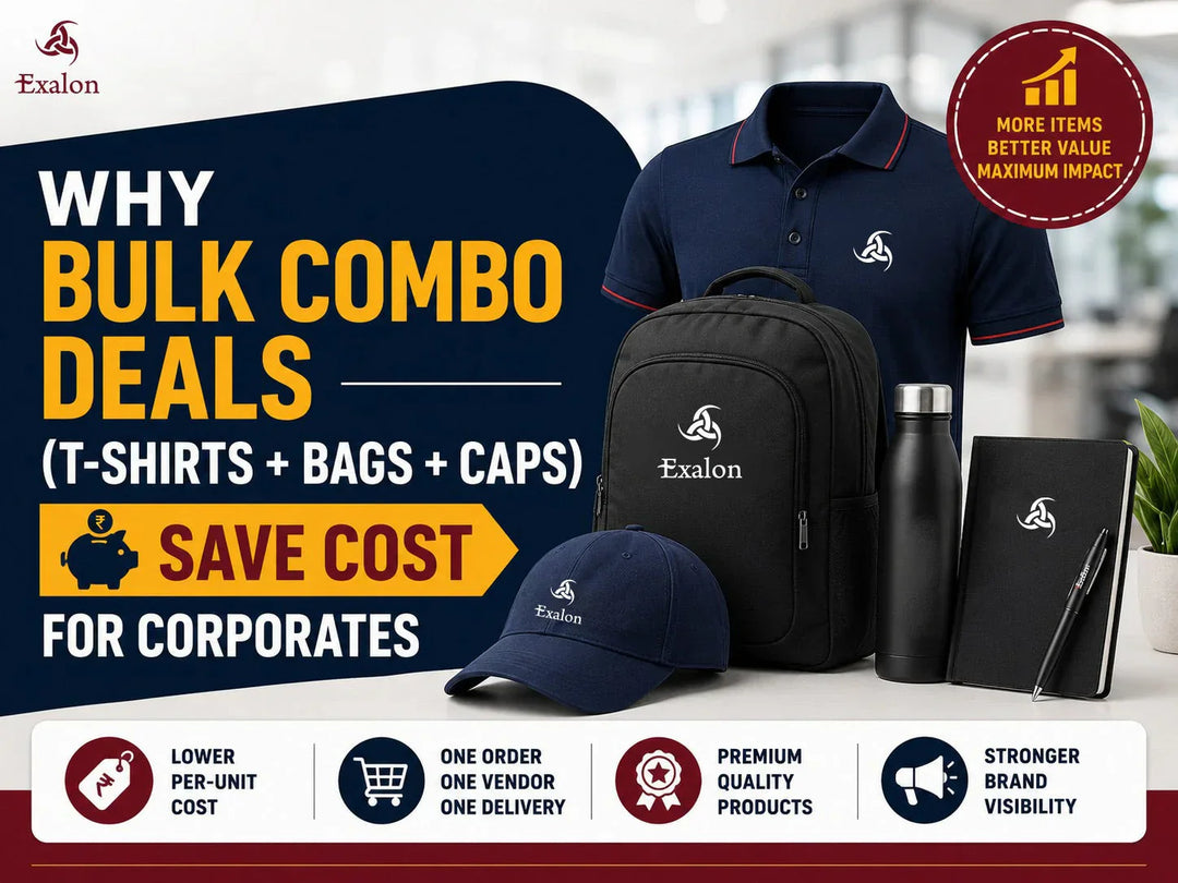 Why Bulk Combo Deals (T-Shirts + Bags + Caps) Save Cost for Corporates