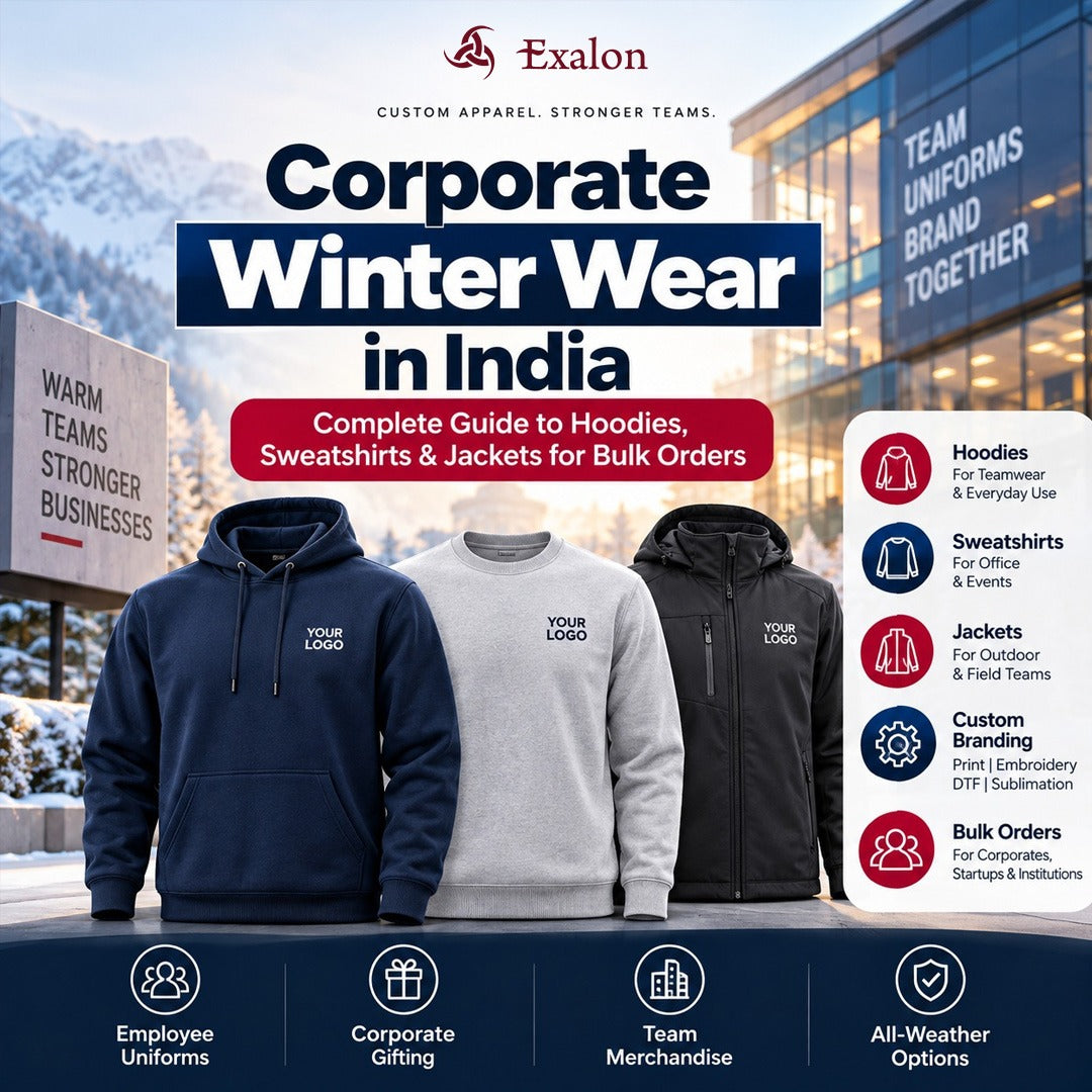 Corporate Winter Wear in India: Complete Guide to Hoodies, Sweatshirts & Jackets for Bulk Orders
