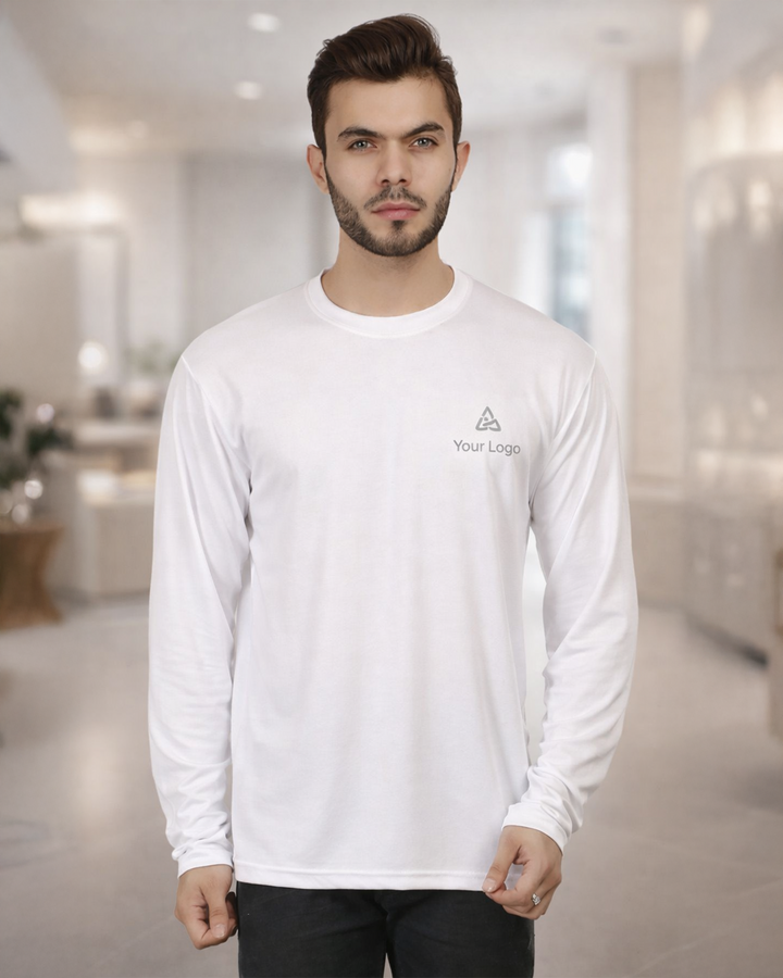 Full Sleeve Round Neck T-Shirt for Corporate Branding