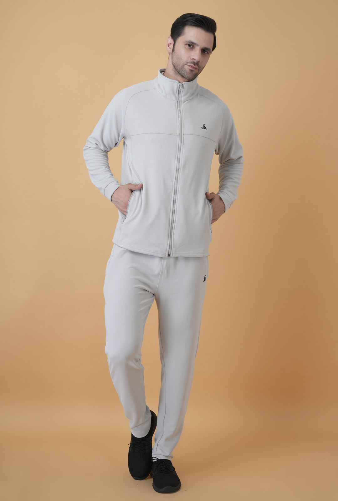 Men’s Solid Colour Tracksuit Set for Custom Corporate Teamwear