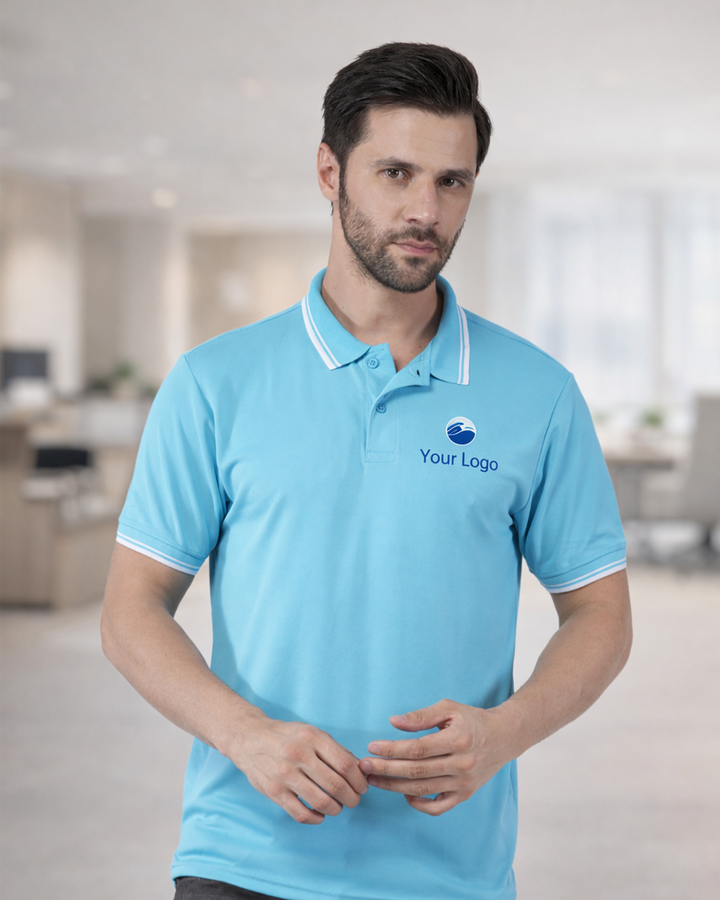 Exalon Sky Blue Unisex Corporate Polo Shirt