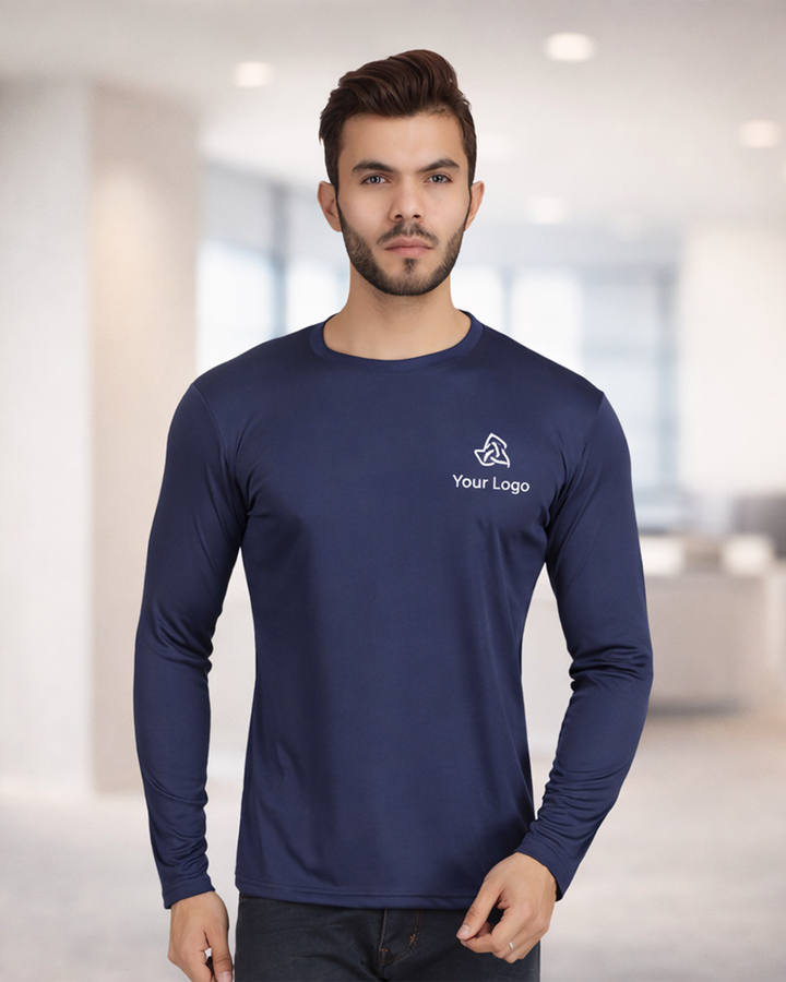 Exalon Polyester Full Sleeve Round Neck T-Shirt