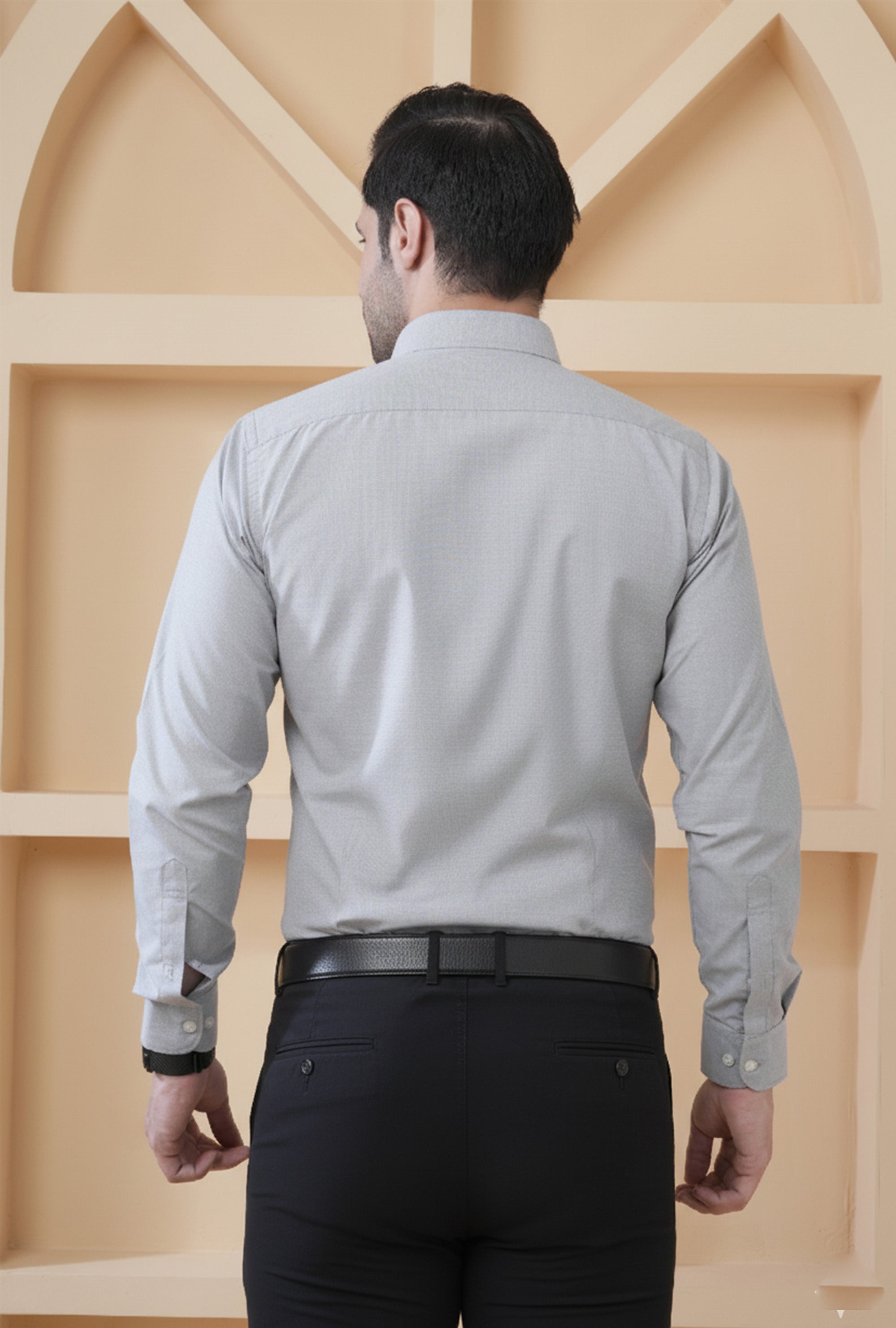 Men’s Premium Grey Filafil Shirt | Corporate Formal Office Wear