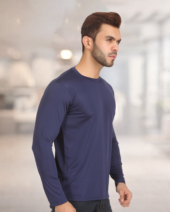 Exalon Polyester Full Sleeve Round Neck T-Shirt