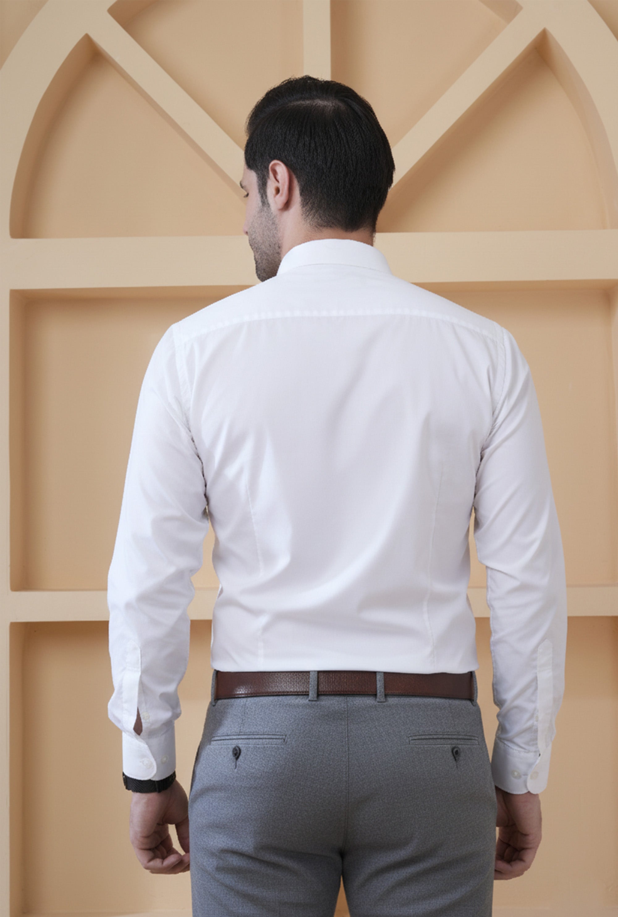 White Corporate Uniform Shirt for Men | Smart Fit Bulk Office Wear