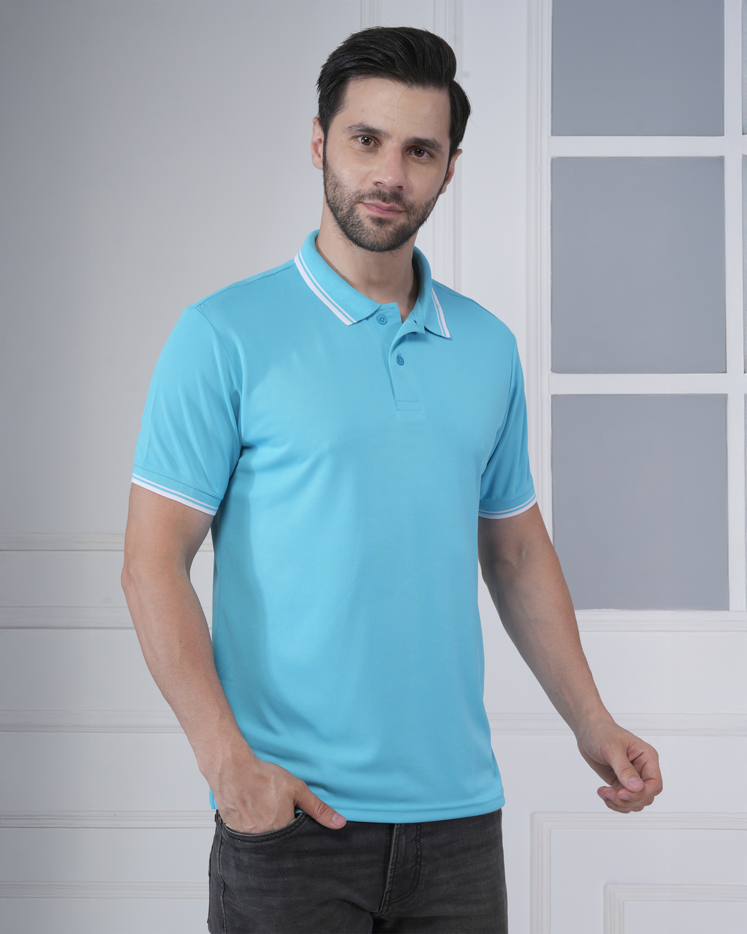 Exalon Sky Blue Unisex Corporate Polo Shirt
