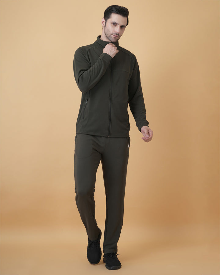 Olive Green Tracksuit Set for Corporate Teams