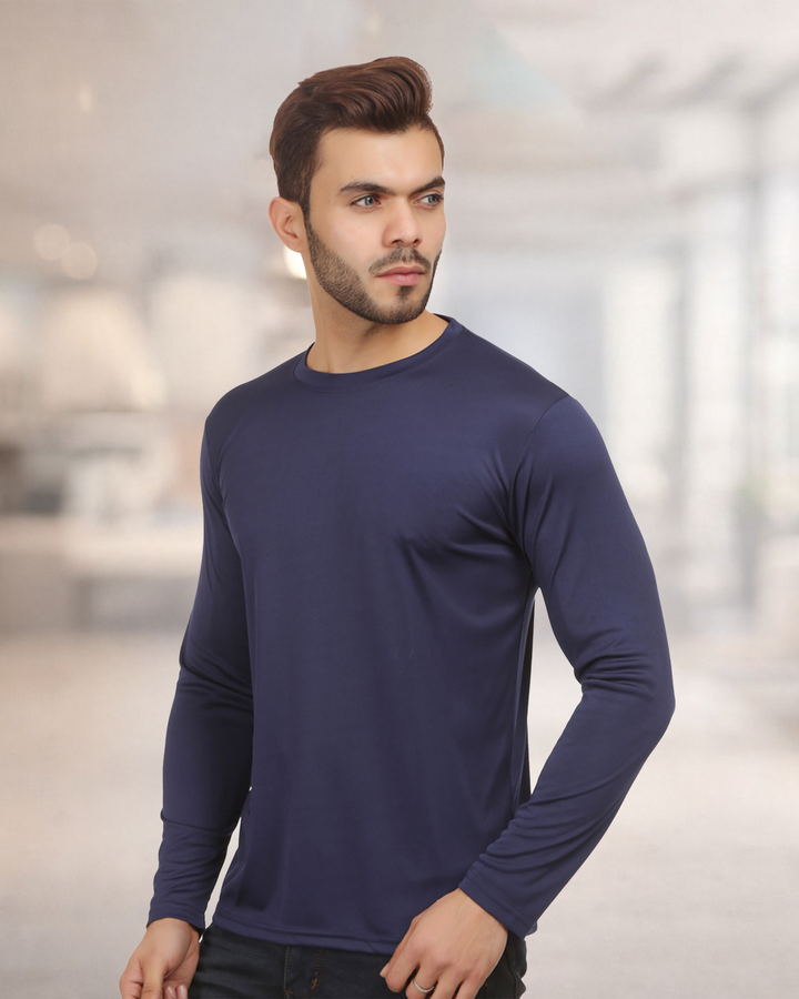 Exalon Polyester Full Sleeve Round Neck T-Shirt