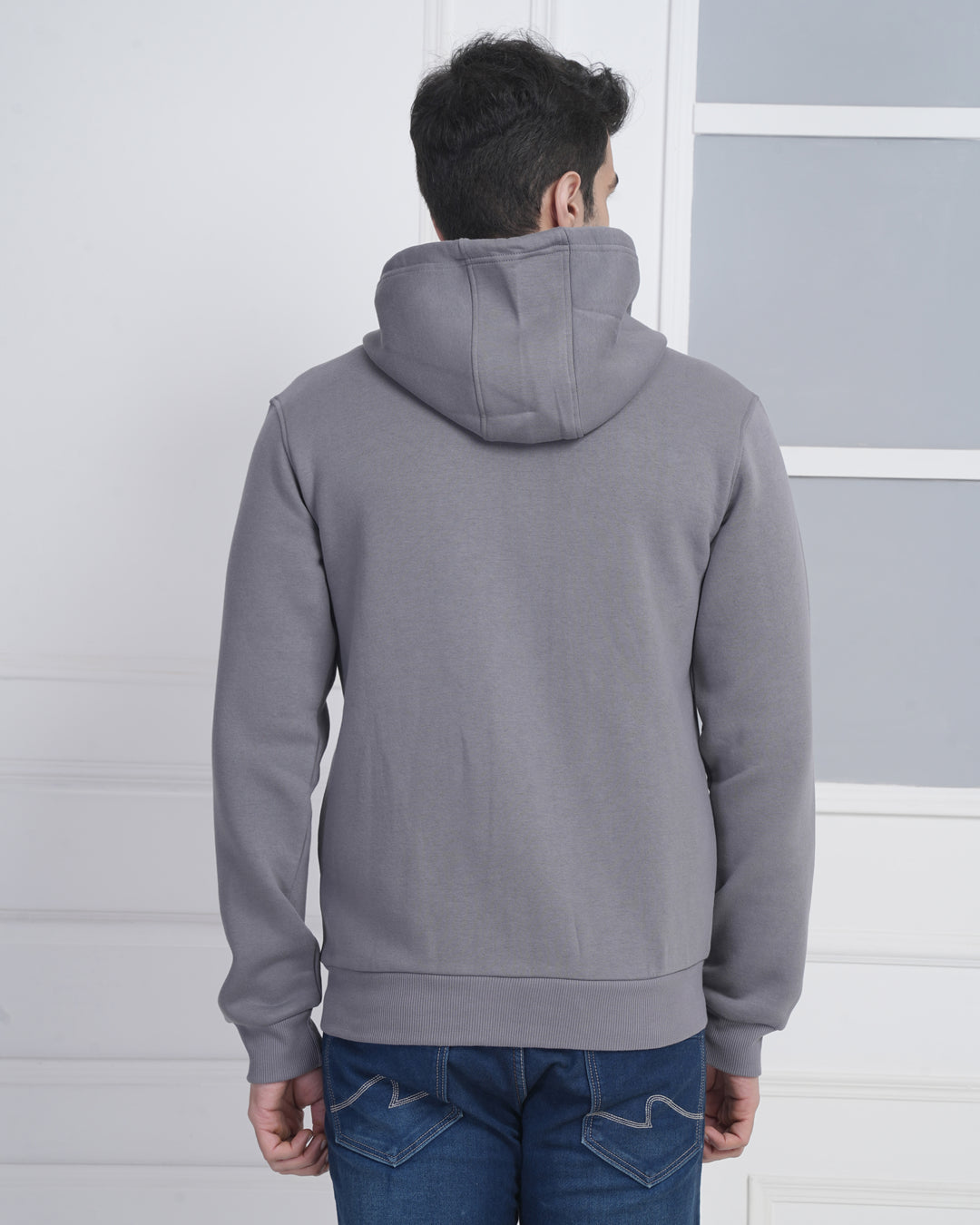 Custom Grey Corporate Zip-Up Hoodie | 100% Premium Cotton