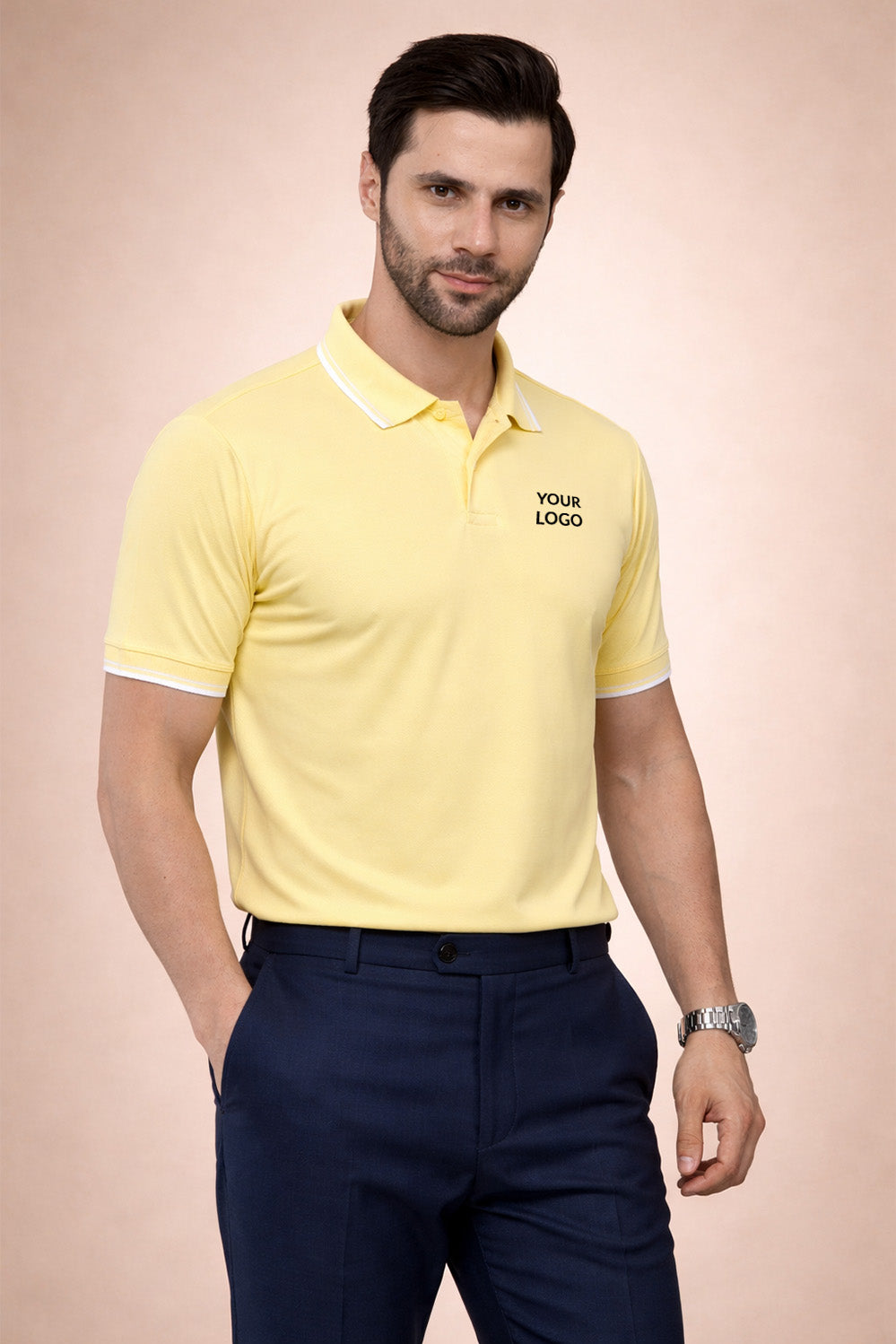 Exalon Premium Tipping 100% Polyester Polo T-Shirt