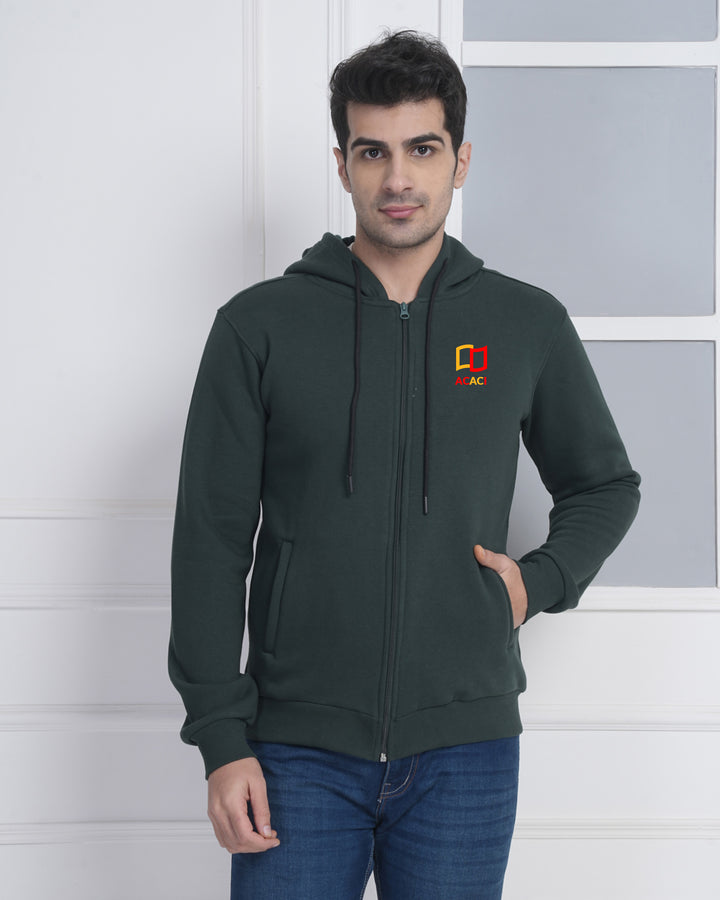 Bottle Green Corporate Zip Hoodie