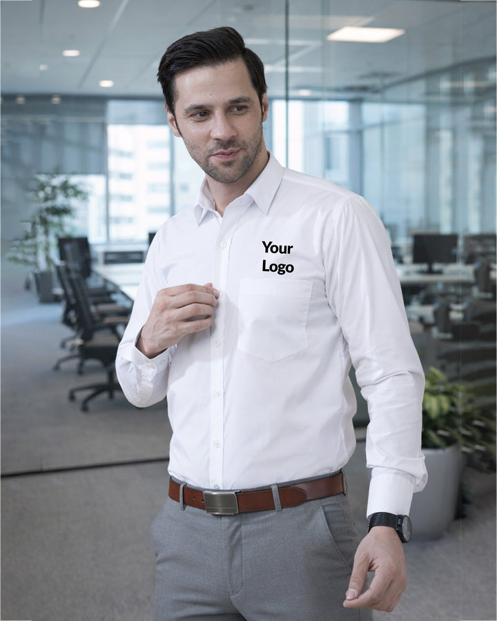 Formal White Corporate Shirt Regular Fit for Bulk Orders
