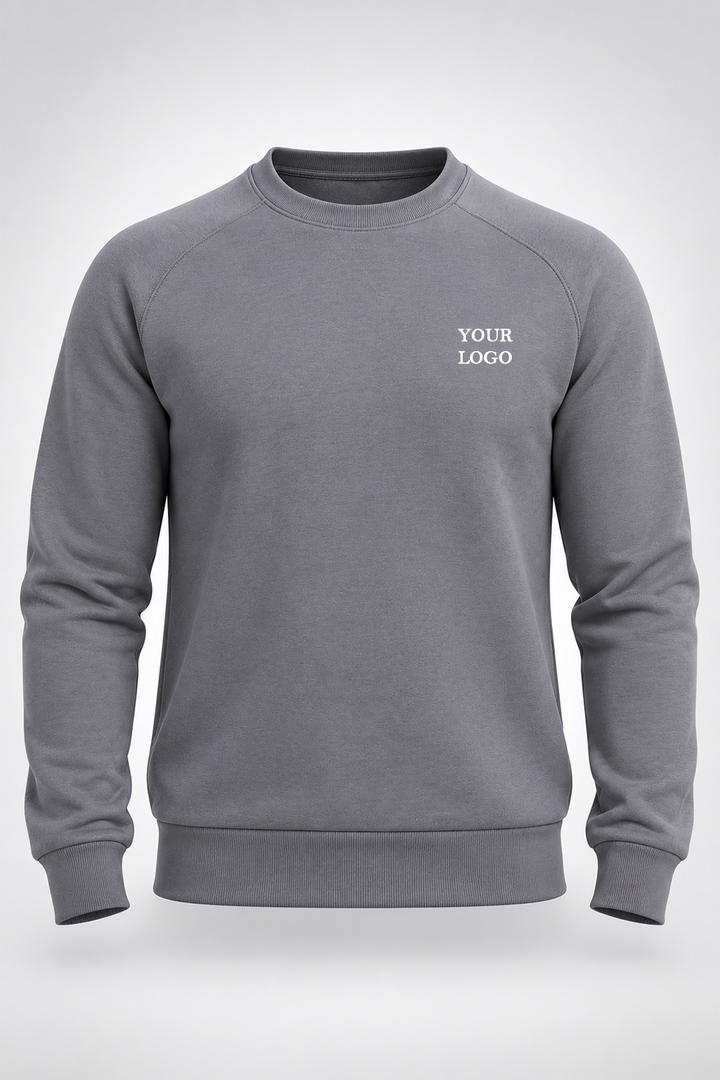 Executive Dark Grey Sweatshirt for Corporate Branding