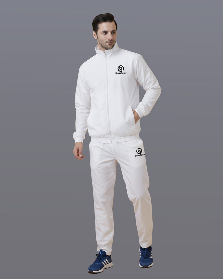 White Corporate Tracksuit for Bulk Branding