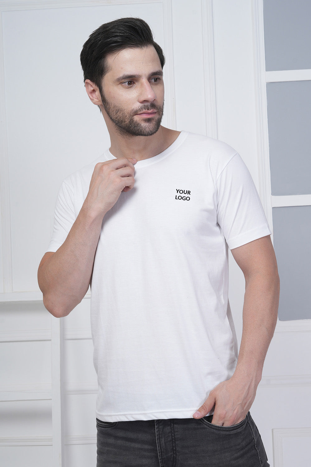 Micro Polyester Corporate Round Neck T-Shirt