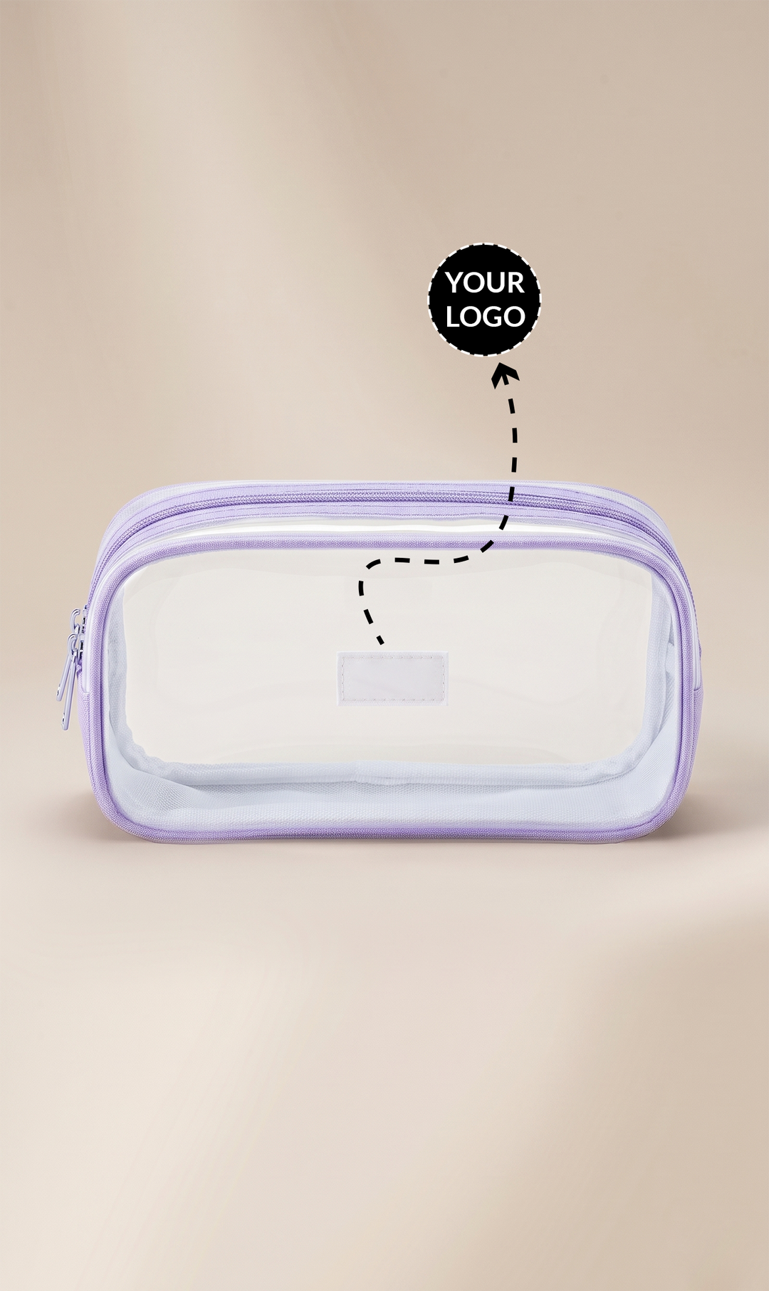 Custom Transparent PVC Cosmetic Travel Pouch for Corporate Gifting