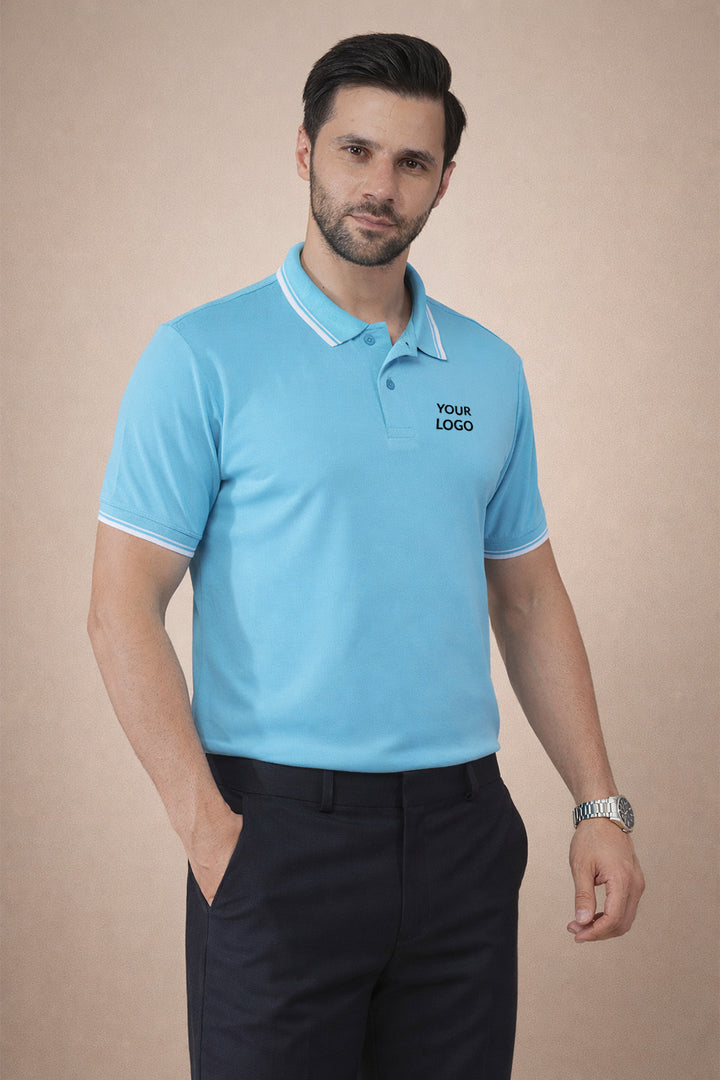 Exalon Premium Tipping 100% Polyester Polo T-Shirt