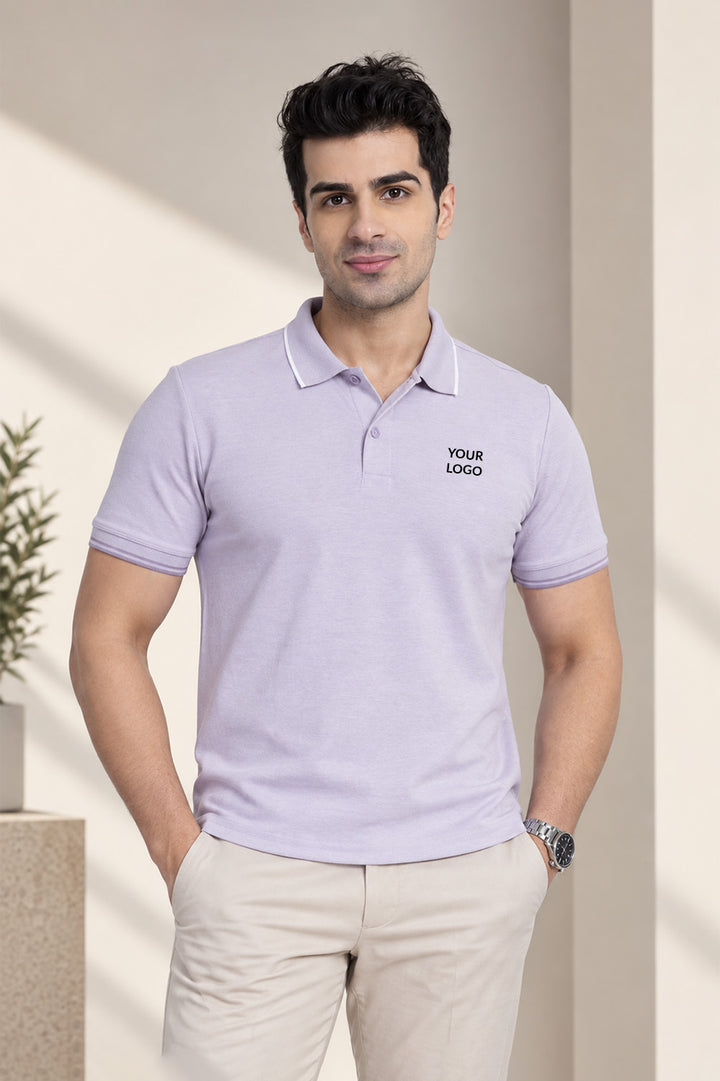 200 GSM Cotton-Blend Corporate Polo T-Shirt | Custom Logo Uniform