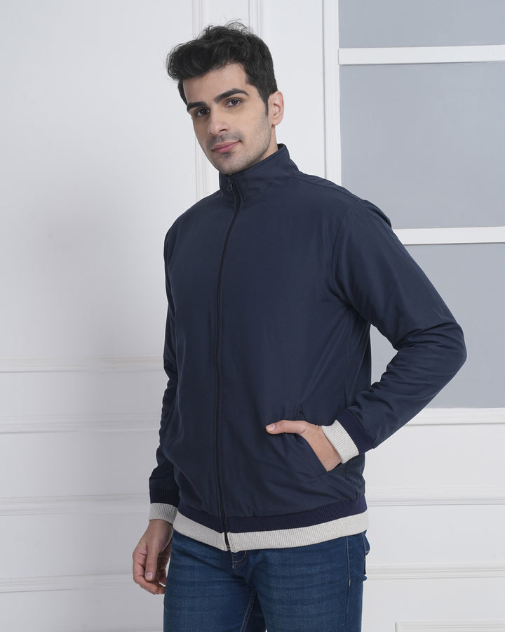Navy Corporate Track Jacket for Premium Teamwear