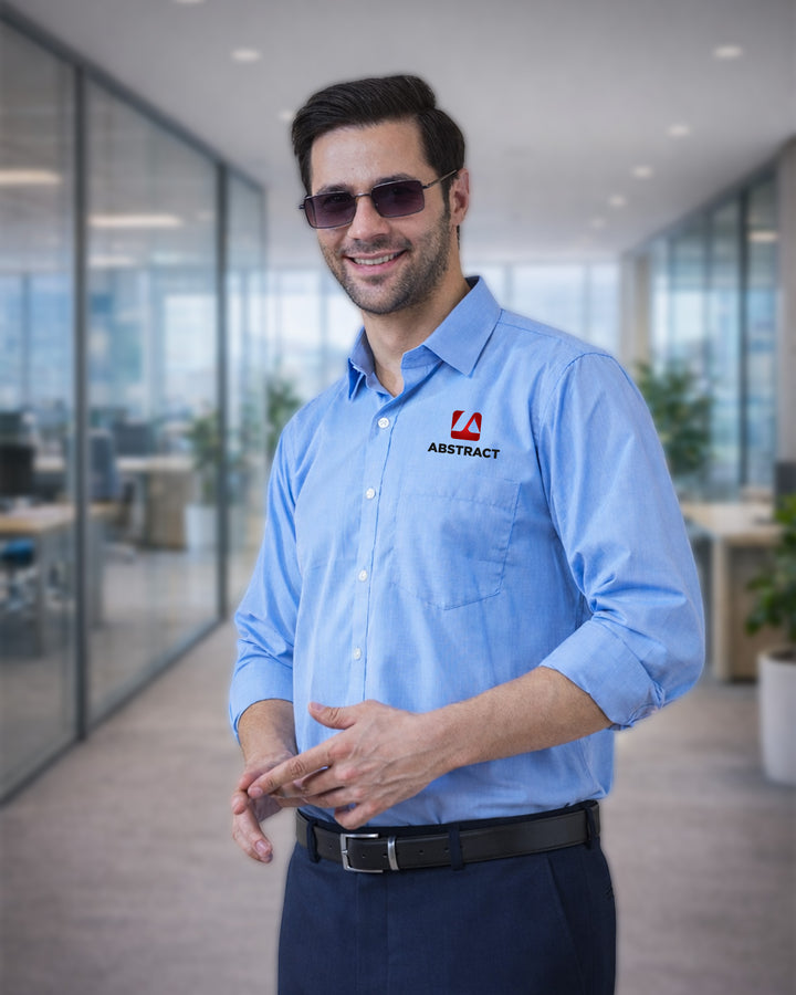 Steel Blue Filafil Formal Shirt Regular Fit Bulk Supply