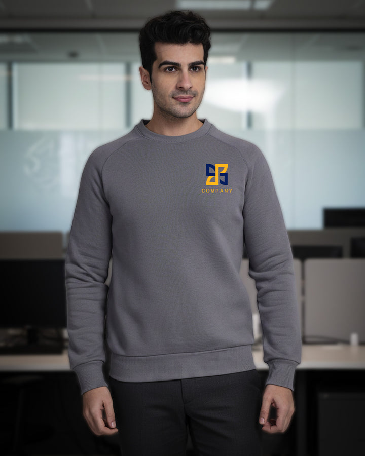 Executive Dark Grey Sweatshirt for Corporate Branding