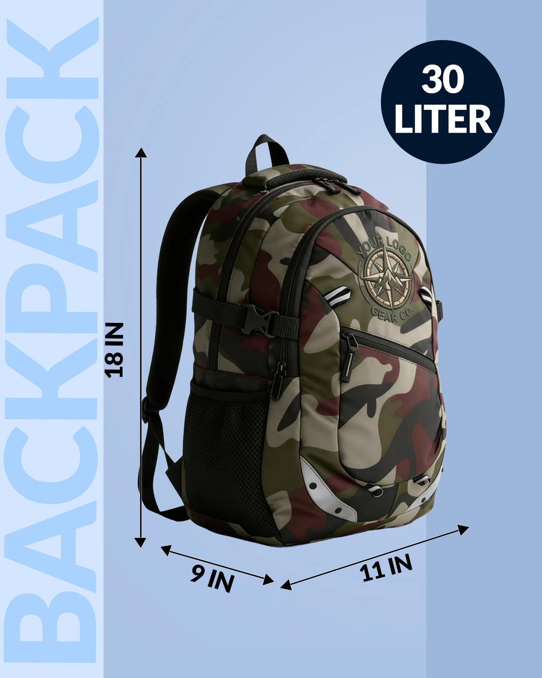 Tango Nylon Unisex Backpack Bag