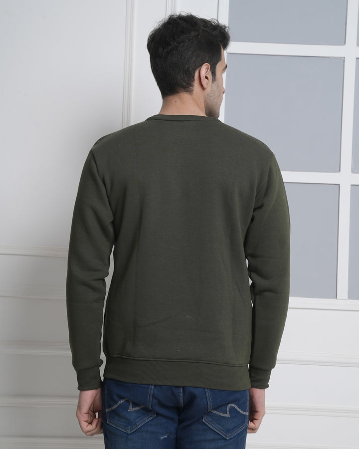 Bottle Green Corporate Crew Neck Sweatshirt for Teams