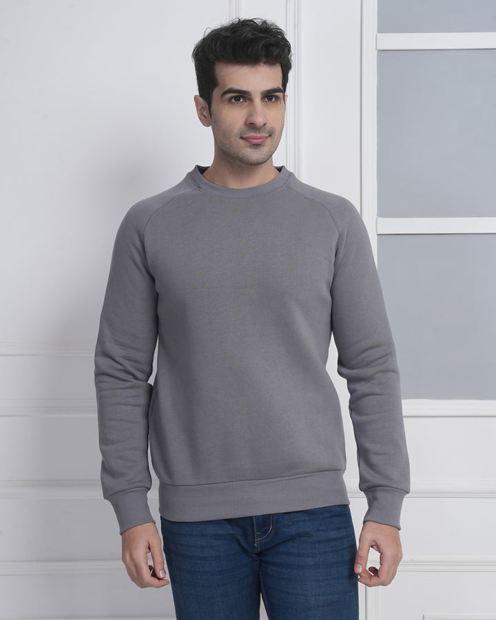 Executive Dark Grey Sweatshirt for Corporate Branding