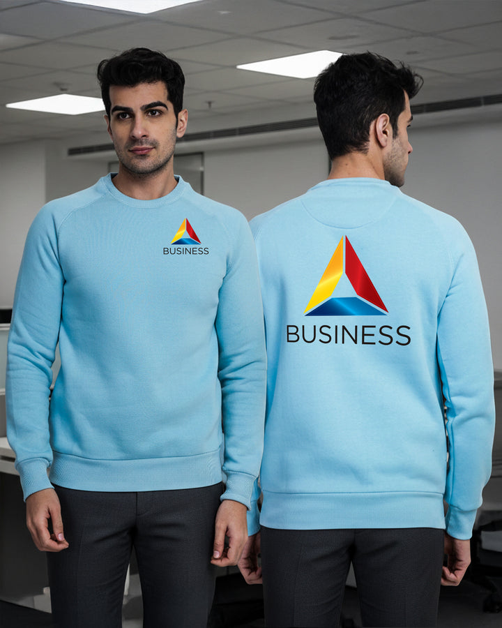 Sky Blue Corporate Sweatshirt for Team Branding