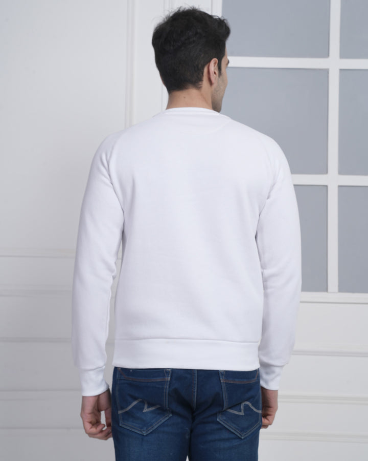 White Winter Sweatshirt for Corporate Promotions