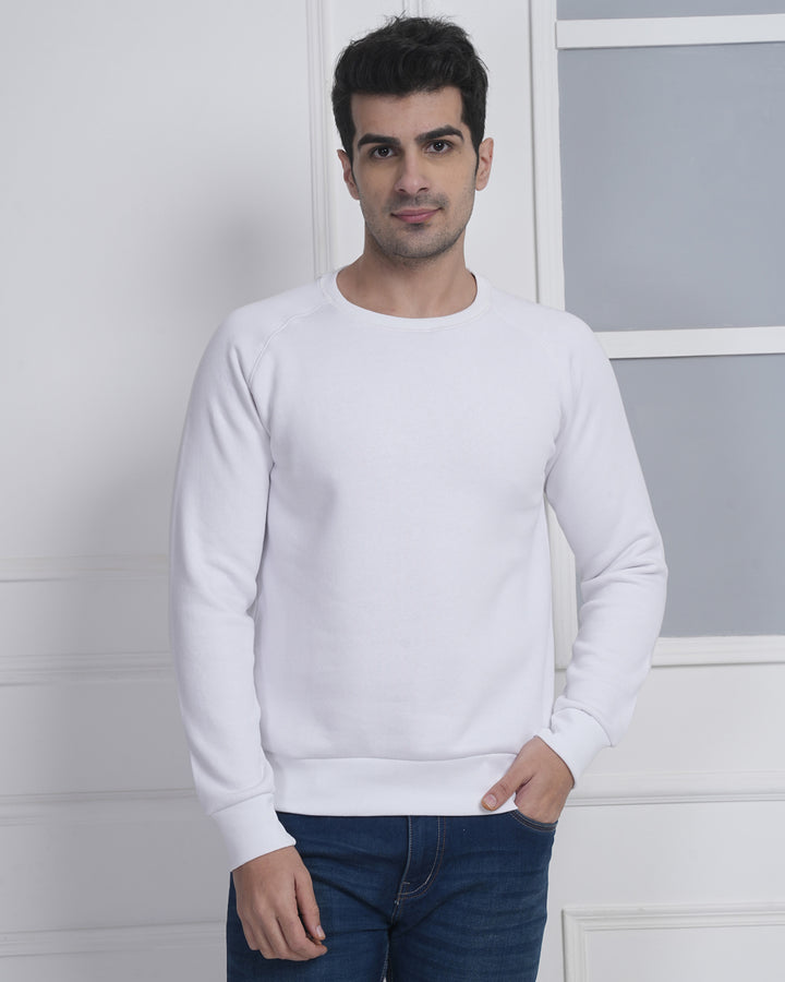 White Winter Sweatshirt for Corporate Promotions