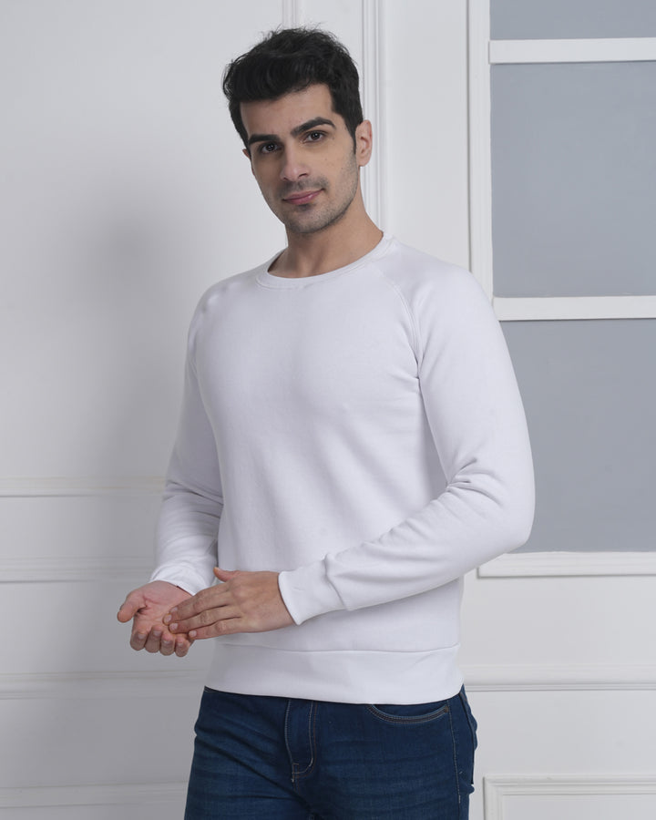 White Winter Sweatshirt for Corporate Promotions