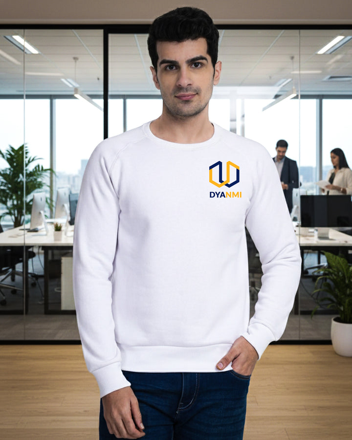White Winter Sweatshirt for Corporate Promotions