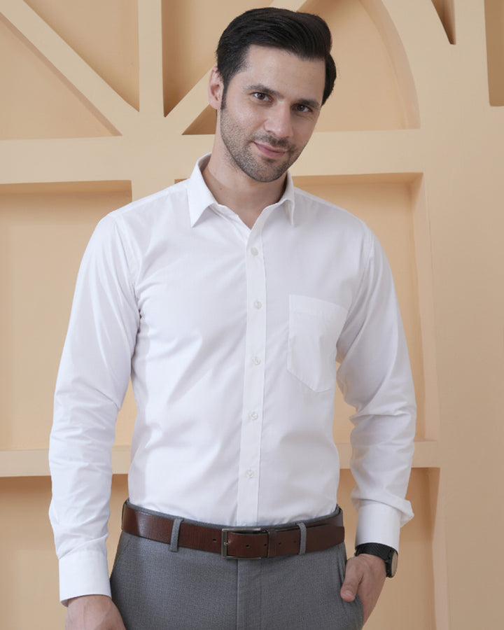 Formal White Corporate Shirt Regular Fit for Bulk Orders